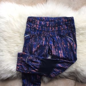 Athleta Multi Colored Cropped Leggings